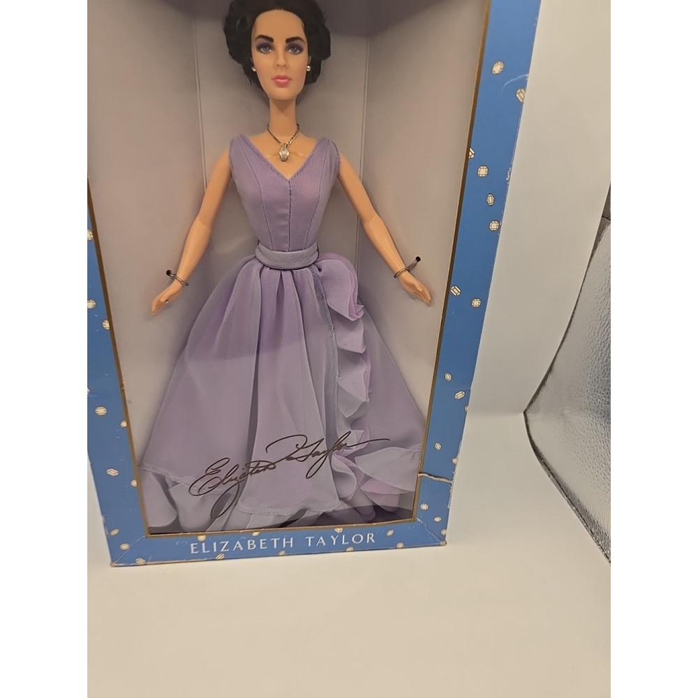 Mattel Elizabeth Taylor Barbie Doll White Diamonds 2000 Special Edition NEW NRMB